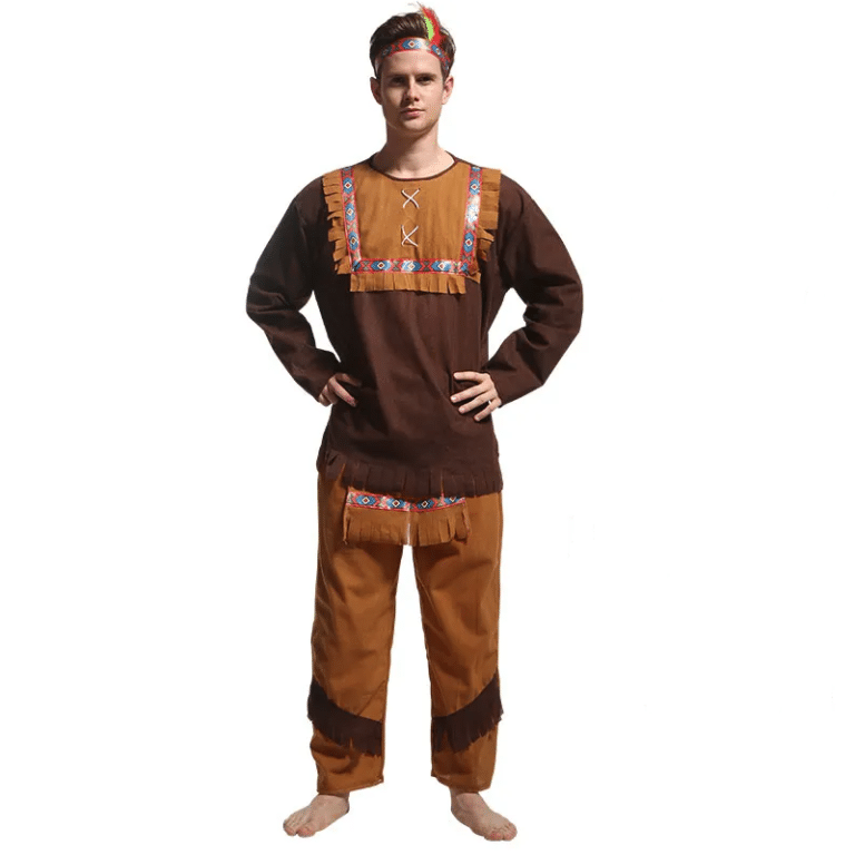 Déguisement pour couple Primitif avec Pompon pour homme